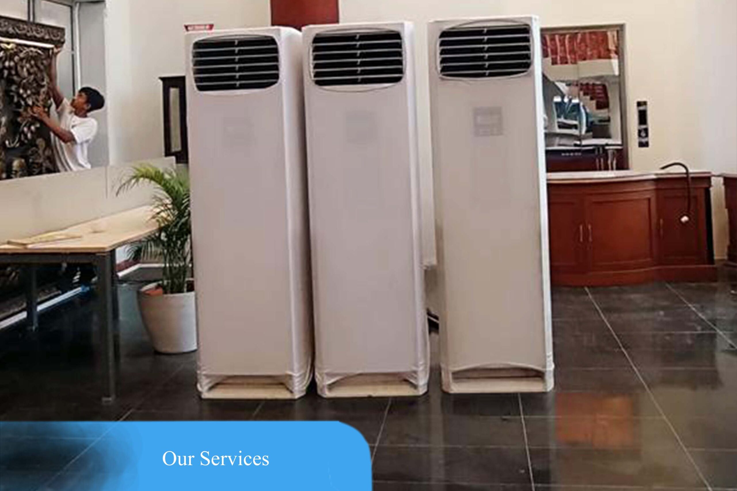 AC Standing – Include Cover Hitam / Putih – AC 5 PK – Daya 3 Phase 5500 watt - Minimal Pemesanan 2 Unit